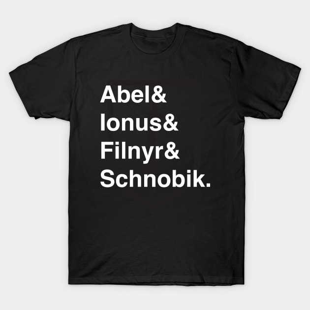 EWME Helvetica T-Shirt by dungeondads